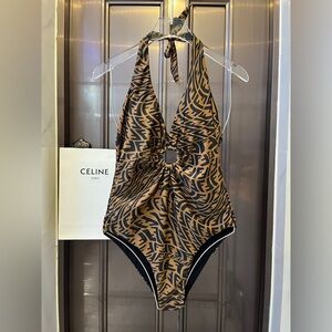 Fendi Brown and Black Monogram Bikini